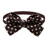 Collier pour animaux de compagnie Kinghon en polyester imprimé moderne, design nœud papillon réglable, vente en gros pour chats et chiens