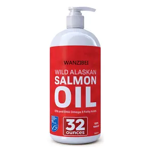 Salmon Oil and Fish Oil Omega 3 Liquid Food Supplement for dog& cat to support Healthy Skin Coat & Joints, Allergy