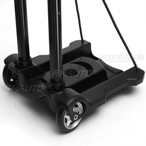 40kg Heavy Duty Foldable Hand <b>Sack</b> <b>Wheel</b> Trolley Folding <b>Truck</b> Barrow Cart Travel Luggage Shopping Cart Portable Home Use Car - Product Image 6
