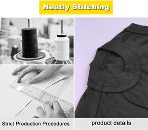 Chol & Vivi ropa para perros 4 Uds Camiseta clásica chaleco Extra pequeño Extra grande suave fino algodón ropa de invierno para cachorro grande Plus - Product Image 3