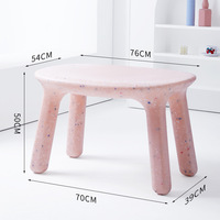 Ensemble table et chaises en plastique pour enfants, personnalisable, en PE écologique, vente en gros d'usine, pour chambre de bébé