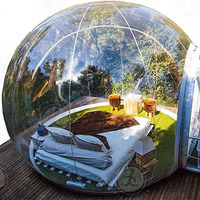 Maison de divertissement gonflable tente à bulles dôme Igloo en cristal maison de ballons gonflables transparents pour fête