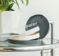 Pot de plante géométrique multi-facettes avec soucoupe pour usage intérieur