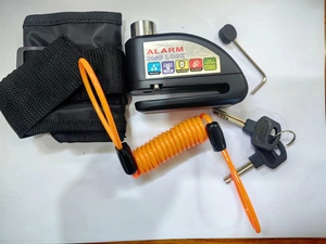 Lucchetto Antifurto Impermeabile per Moto, Bicicletta e Scooter <span class=keywords><strong>con</strong></span> <span class=keywords><strong>Allarme</strong></span> per Disco Freno - Product Image 4