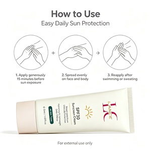 Crème solaire corporelle Lance Private Label Bio SPF 30 PA+++ Protection large spectre UVA/UVB Résistante à l'eau Ultra hydratante aux herbes - Product Image 4