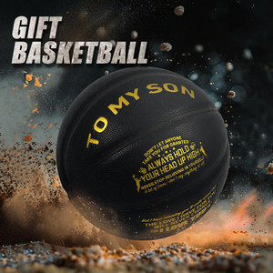 Ballon <span class=keywords><strong>de</strong></span> <span class=keywords><strong>basket</strong></span> personnalisé gravé sur mesure, taille officielle 7, en PU, avec nom et logo, cadeau pour fils, petit-fils, anniversaire, Noël - Product Image 4