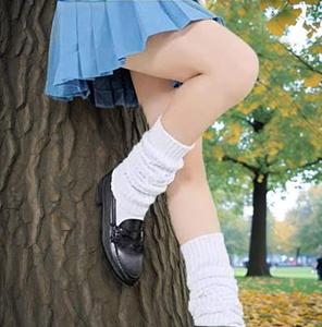 Chaussettes en coton pour femmes, extra longues, au-dessus du genou, style japonais Lolita, blanches, amples et décontractées - Product Image 5