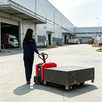 Chariot à palettes électrique au lithium stable, 1500 kg, à conducteur marchant, pour petites et moyennes entreprises de logistique, livraison gratuite