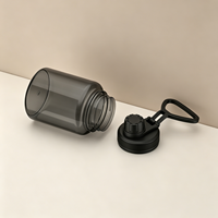 Gobelet en plastique à double paroi de 20 oz (591 ml) avec couvercle et paille, comme une tasse en plastique pour boire directement, bouteilles d'eau