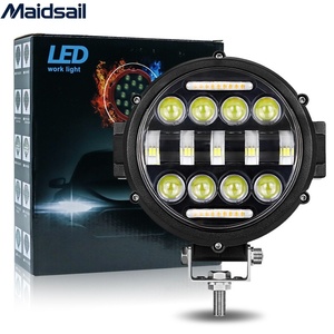 Promotion : Phares auxiliaires LED de 7 pouces pour pare-chocs avant de voiture, feux de route transfrontaliers, éclairage de travail, feux de conduite <span class=keywords><strong>12V</strong></span> - Product Image 5