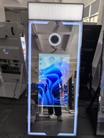 Photomaton instantané pour selfies avec support pour appareils photo reflex et smartphones, miroir de 70/65/43 pouces, pour fêtes, appareil photo et imprimante inclus