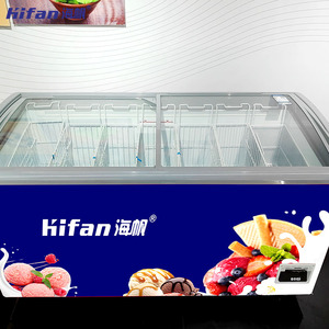 Réfrigérateur commercial <span class=keywords><strong>multi</strong></span>-portes et congélateur vertical – Congélateur-réfrigérateur avancé pour la vente au détail de crèmes glacées et la restauration - Product Image 1