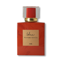 Bouteille de parfum forme personnalisée disponible emballage bouteille à rouleau en verre 10ml bouteille de parfum carrée 50ml