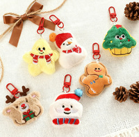 Sac à dos de Noël en peluche breloque porte-clés festif cadeaux de Noël décorations de personnage de Noël sac à dos décoration de Noël