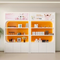 Vitrine de luxe haut de gamme pour salon de beauté, présentoir de produits cosmétiques et de soins de la peau, étagère de rangement