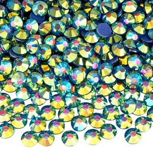 OLeeya SS6-SS30 Machine Cut Super Hot Sale Magic Jet Strass Crystal Hotfix Rhinestones for Garment Accessories - Product Image 3
