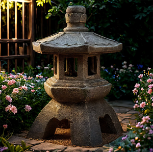 Yuandian năng lượng mặt trời Powered chùa vườn tượng đèn lồng thân thiện với môi nhấp nháy LED Patio ánh sáng nhựa thủ công tình yêu phong cách mô hình tất cả - Product Image 1