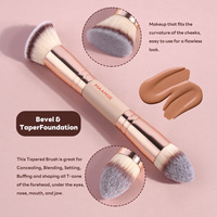 MAANGE – Ensemble de 21 pinceaux de maquillage de haute qualité, 12 houppettes, trousse de maquillage, pinceaux pour fond de teint, fard à paupières, poudre libre et blush