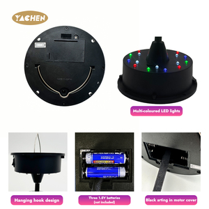 YACHEN Bola <span class=keywords><strong>de</strong></span> Discoteca Giratoria Portátil con Luz LED, Duradera, <span class=keywords><strong>de</strong></span> 12/20 cm, para Fiestas <span class=keywords><strong>de</strong></span> Cumpleaños, Bodas, Año Nuevo, <span class=keywords><strong>Discotecas</strong></span> - Product Image 4