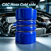 Tuyau en silicone pour refroidisseur d'air de camion industriel (CAC) avec doublure FKM, résistant aux hautes températures et haute pression, coude personnalisé noir, fabrication OEM