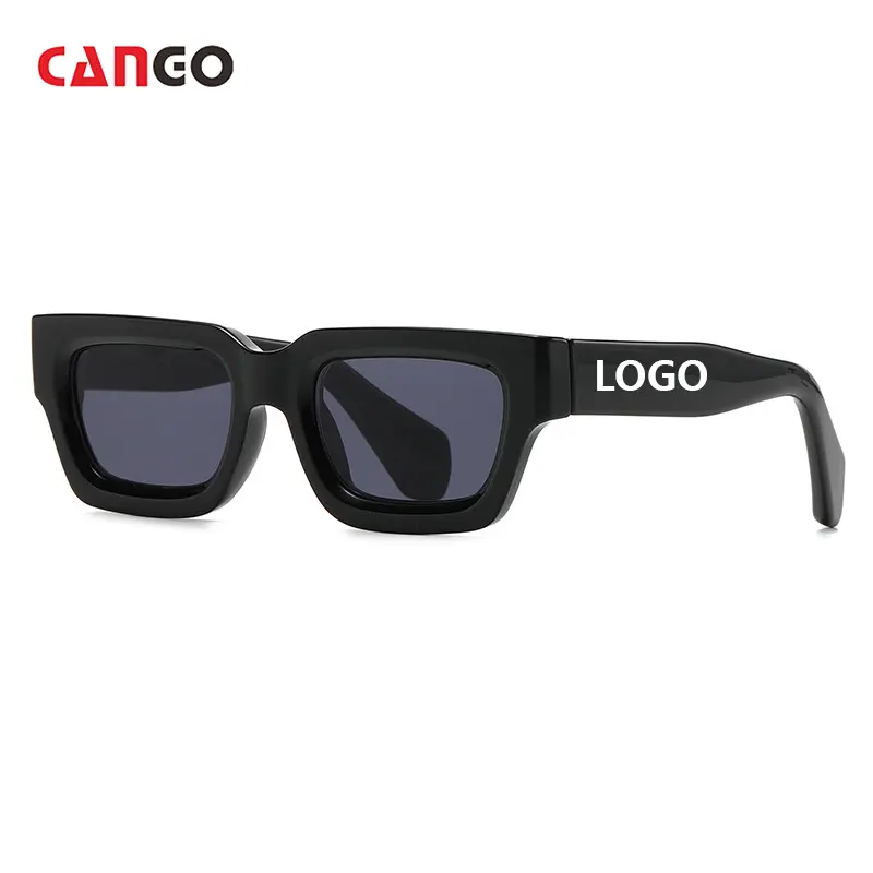 Cango, gafas de sol cuadradas Retro de alta calidad, moda 2024, gafas de sol personalizadas para hombre, gafas con logotipo, gafas de sol Vintage a la moda