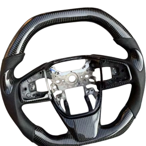 Volante de Fibra de Carbono Negro para la Serie Honda, Volante de Fibra de Carbono Modificado Personalizado y Volante de Cuero Personalizado - Product Image 6
