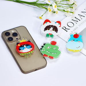 Factory Direct Low Moq Custom Anime Acrylic Phone Grip 3 M Glue Mobile Phone Holder Wholesale Plastic Crafts