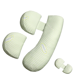 Oreiller <span class=keywords><strong>de</strong></span> <span class=keywords><strong>grossesse</strong></span> en forme <span class=keywords><strong>de</strong></span> U réglable pour femmes enceintes, soutien complet du corps pour la taille, l'abdomen, <span class=keywords><strong>les</strong></span> jambes, tous <span class=keywords><strong>les</strong></span> types <span class=keywords><strong>de</strong></span> sommeil - Product Image 1
