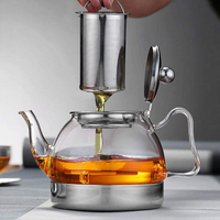 Théière en verre amovible pour la cuisine, vente en gros