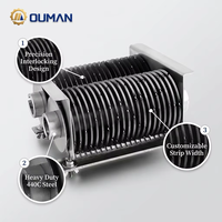 Lame de trancheuse à viande en acier inoxydable 440C de qualité supérieure, couteau de remplacement circulaire pour machine de transformation alimentaire commerciale