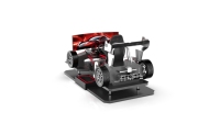 Simulador de Carreras VR F1 Dinámico de 4 Ejes y 4DOF con Fuerza G, Máquina de Juego de Conducción Inmersiva con Triple Pantalla para Parques Deportivos y de Aventuras