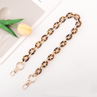 Sangles en chaîne acrylique colorées variées avec fermoirs dorés, accessoires DIY, plusieurs styles, tendance, durables, haute qualité