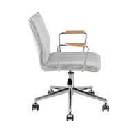 Chaise de bureau ergonomique au design moderne, pivotante, pour bureau à domicile, avec support lombaire