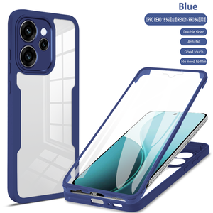 ลิชิ<span class=keywords><strong>เคส</strong></span> 360 °   <span class=keywords><strong>เคส</strong></span><span class=keywords><strong>กัน</strong></span><span class=keywords><strong>กระแทก</strong></span>แบบเต็มตัว TPU ผสม PC ขอบสีสันสดใส สำหรับ <span class=keywords><strong>OPPO</strong></span> Reno 15 <span class=keywords><strong>Pro</strong></span> 15 ProMax A6X - Product Image 4