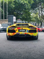 Kit carrosserie en fibre de carbone pour Lamborghini LP700, style OEM, haute qualité, sortie d'air latérale du diffuseur avant