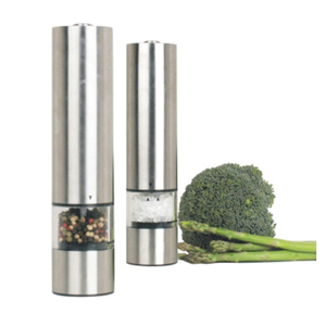 Juego <span class=keywords><strong>de</strong></span> Molinillos <span class=keywords><strong>El</strong></span>éctricos <span class=keywords><strong>de</strong></span> Sal y Pimienta <span class=keywords><strong>de</strong></span> Acero Inoxidable, Botón <span class=keywords><strong>de</strong></span> un Toque, Molienda Automática, Grosor Ajustable, <span class=keywords><strong>con</strong></span> Luz LED para Uso en la Cocina - Product Image 4