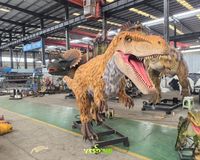 Modèle de dinosaure animatronique réaliste de 7 m, Yutyrannus RC, dinosaures électriques pour exposition dans les parcs d'attractions