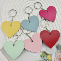 PU lederen hart sleutelhanger sleutelhanger Valentijnsdag portemonnee charme sleutelhanger auto-accessoires voor handtas rugzak hanger decoratie