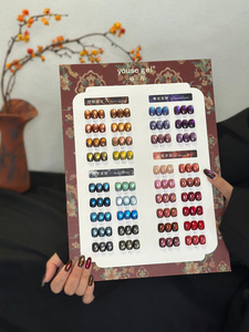 Set di Gel per Unghie Youse 36 Colori Mengjing Island Cat Eye, Perline di Vetro, Polvere Fine, Colla Speciale per Nail Art - Product Image 6