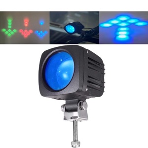 <span class=keywords><strong>Lampe</strong></span> de signalisation LED étanche <span class=keywords><strong>rouge</strong></span> à quatre points avec flèche bleue pour la sécurité des chariots élévateurs dans les chantiers - Product Image 1