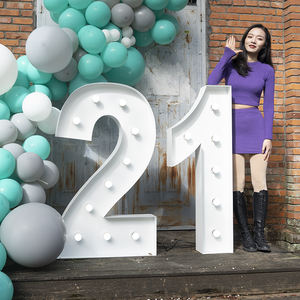 Letras LED Personalizadas de 4 pés, Letras e Números de Metal Iluminados, Letras Grandes de Marquee, Decoração de Presente para o Dia dos Namorados - Product Image 5