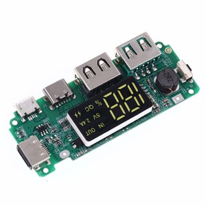 18650 Lithium Battery Charging Module with Digital Display - <b>5V</b> 2.4A/2A/<b>1A</b> Boost Module & Dual <b>USB</b> Outputs - Product Image 4