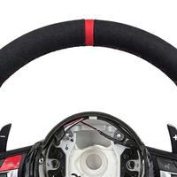 Volant personnalisé M Performance en cuir noir avec marqueur rouge et palettes de changement de vitesse pour BMW F30 F10 F20 Chassis Remplacement direct