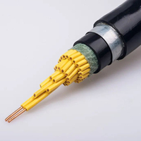 Cable de Alimentación Blindado YJV22 XLPE, Cable Eléctrico de Cobre Impermeable para Exteriores, para Construcción Industrial y Centrales Eléctricas
