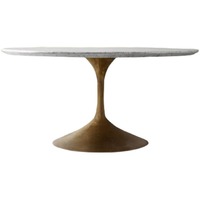 Table basse de salle à manger moderne en bois avec plateau en bois et structure en métal doré de luxe léger