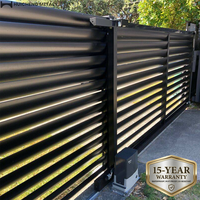 Pergola de jardin automatique décorative en alliage d'aluminium avec télécommande, clôture de sécurité, écologique, durable, revêtement en poudre