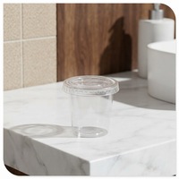 Gobelets jetables en PET transparent de qualité alimentaire, épais, pour boissons froides, en plastique, pour la vente en gros