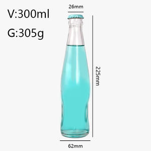 250ml 300ml Botella de vidrio de <span class=keywords><strong>cola</strong></span> con tapa de aluminio Jugo Bebida Leche Soda Agua Cerveza Botellas de vidrio - Product Image 3