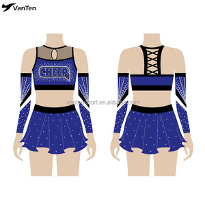 Uniformes de pom-pom girl All-Star personnalisés uniformes de pom-pom girl au design sexy pour femmes Costumes de pom-pom girl en gros - Product Image 3