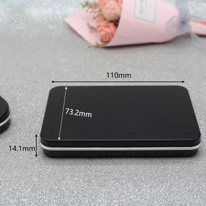 Sang Trọng 82G Màu Đen Mỹ Phẩm Matte Tùy Chỉnh Nhãn Hiệu Riêng Rỗng Make Up Trang Điểm Eyeshadow Palette Nhỏ Gọn Bột Trường Hợp Với Gương - Product Image 3